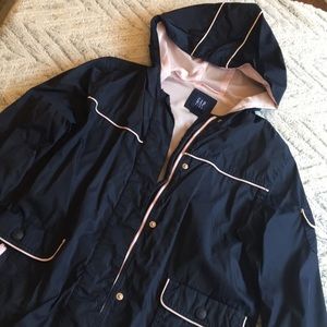 Girls 14 Navy Rain Jacket